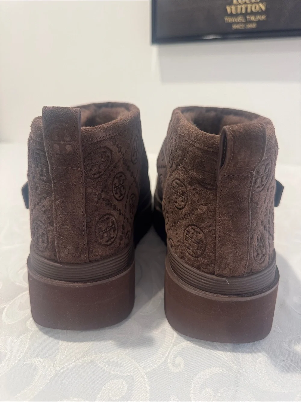 Tory Burch Shearling Lined Platform Boot. Ladies 10